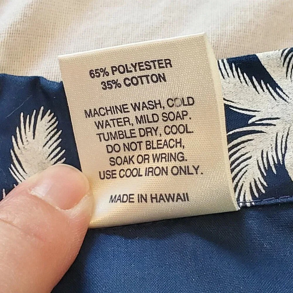 Royal Creations Men’s Hawaiian Shirt Blue Hawaii Islands Boat Palm Beach USA XXL - Picture 5 of 10